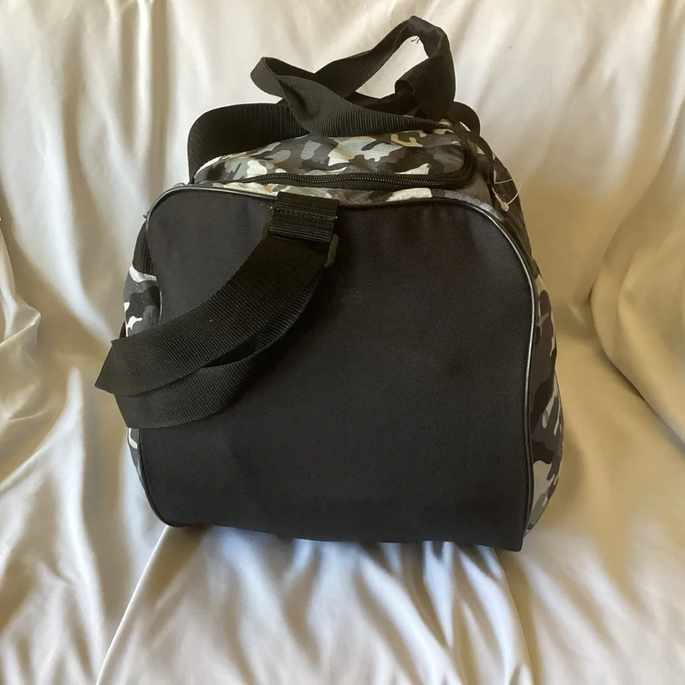 Adidas Gray Camo Duffel Bag